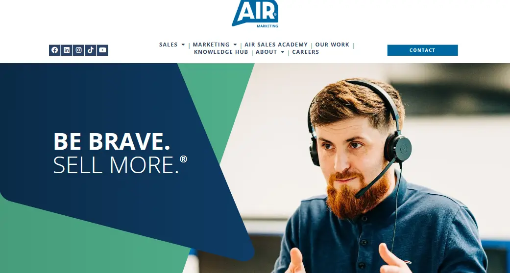 Air Marketing homepage