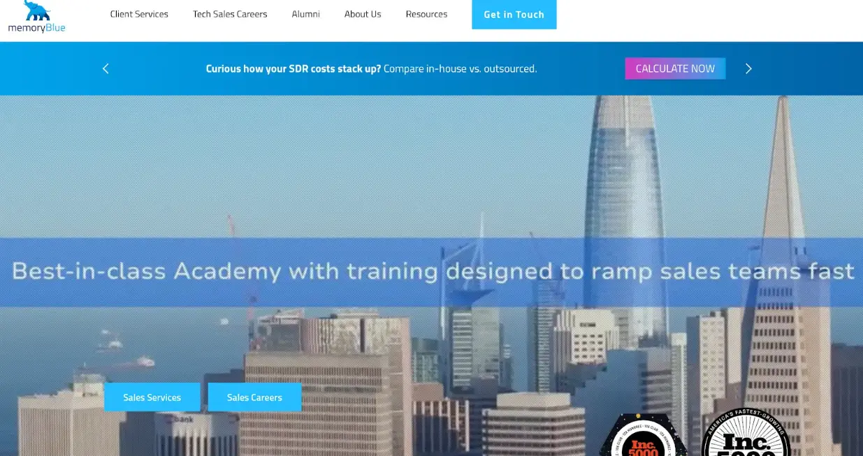 MemoryBlue homepage